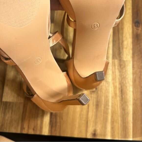 Lulus Freyana Rose Gold Satin Pointed-Toe Pumps Size 6.5 - Picture 8 of 16